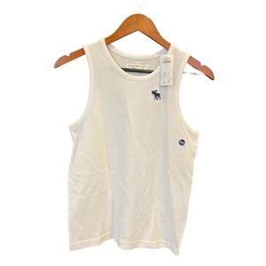 Abercrombie Kids Boys White Tank‎ Top Size 11/12 NWT